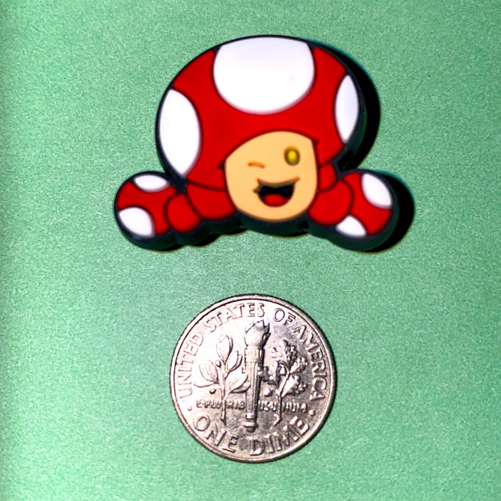 (10 for $15) Toad Super Mario Bros Nintendo Crocs  Shoe Charms